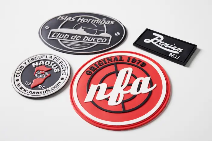 Parches de silicona (PVC) para un club de buceo y marcas deportivas